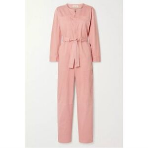 Alex Mill Pink Jo Belted Zip Dusty Pink Misty Rose Cargo Jumpsuit Medium